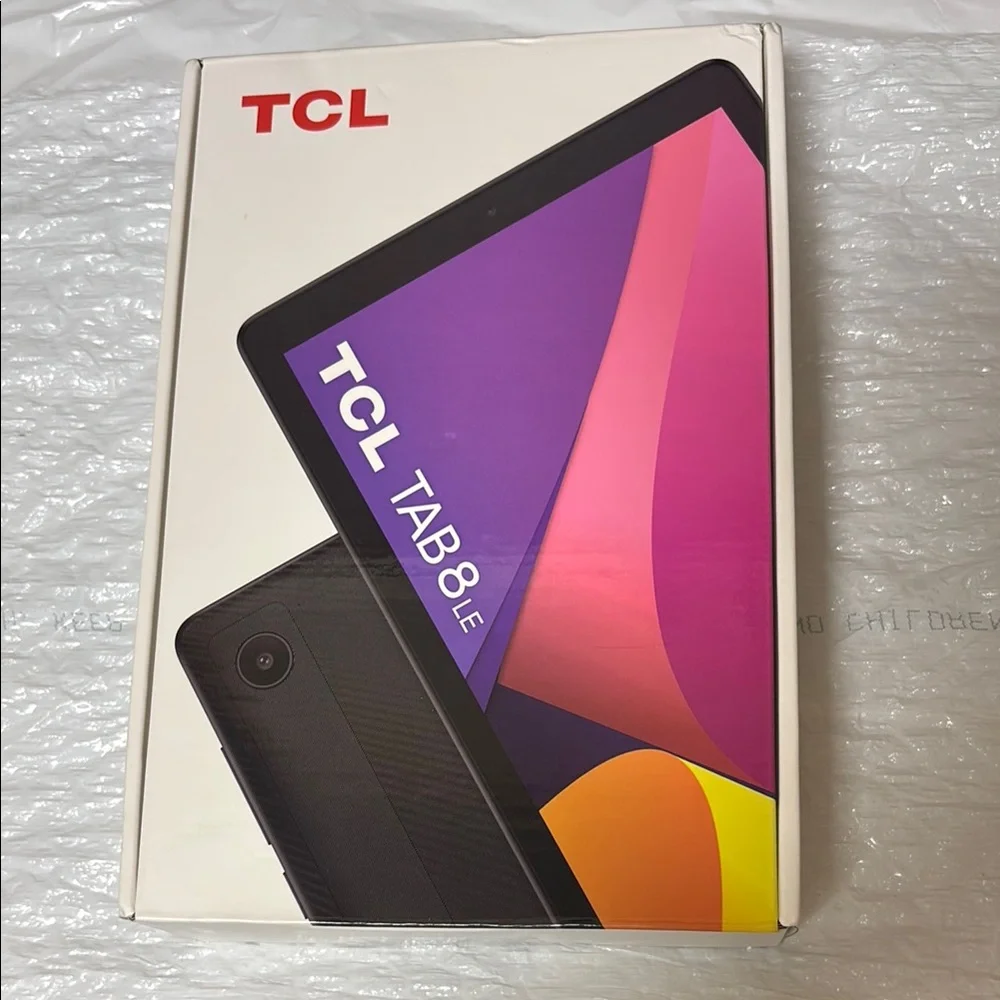 TCL Black Tablet with Vibrant Display and Slim Design